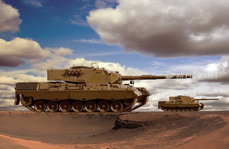 沙漠的坦克