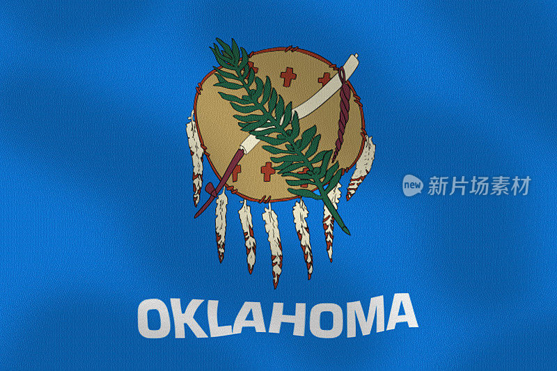 俄克拉荷马系列赛摇摆的州旗