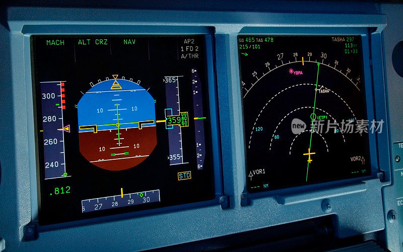 飞机主要飞行和导航显示单元