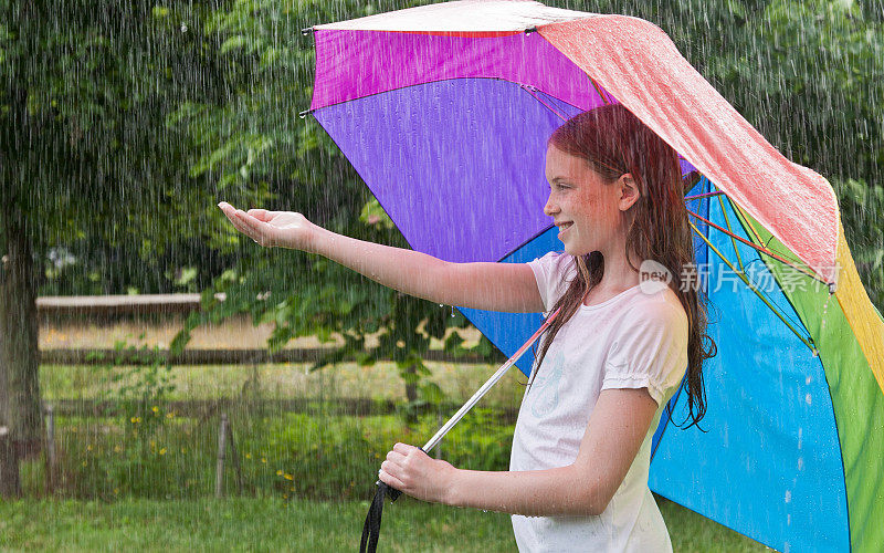 夏天的雨天