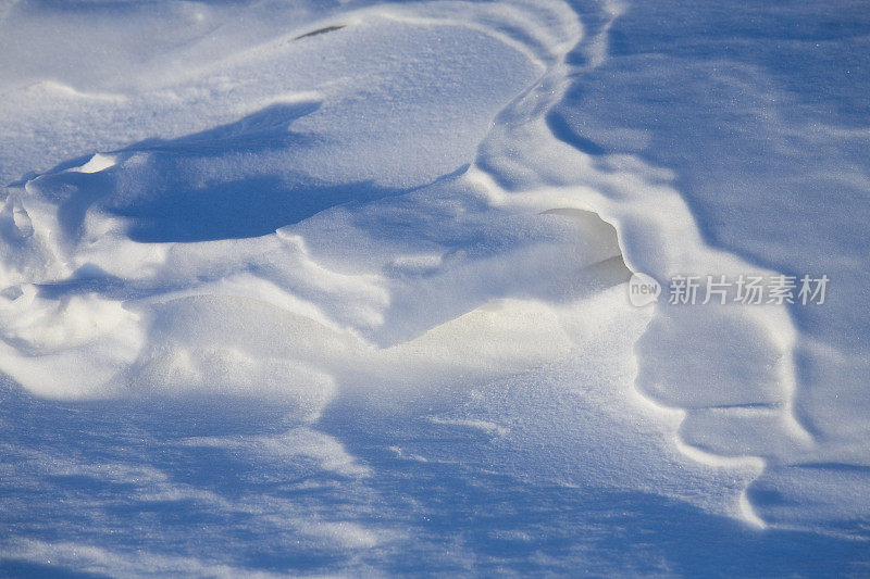 雪的表面