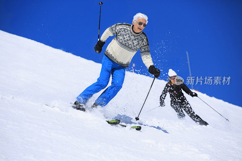 雪滑雪