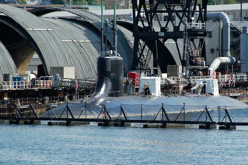 潜艇在建设中