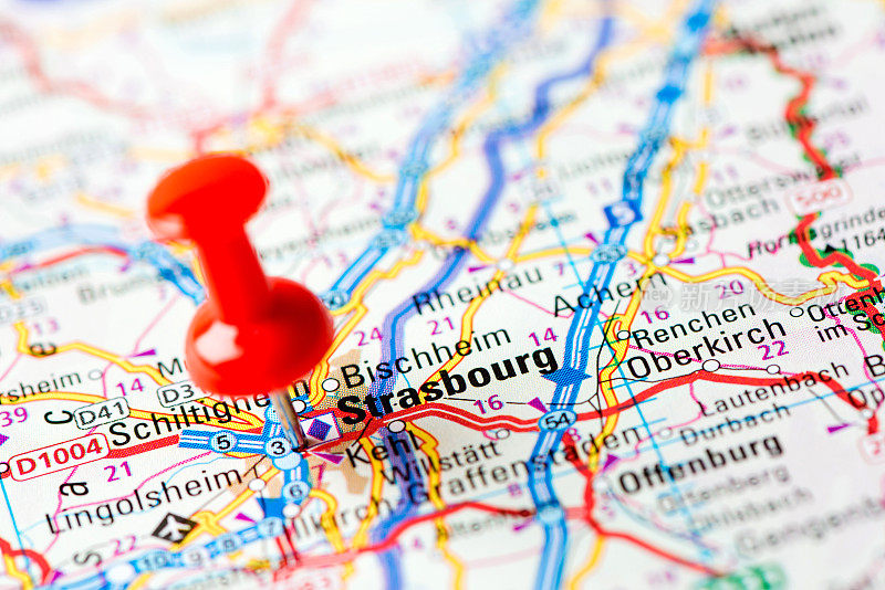 欧洲城市地图系列:斯特拉斯堡