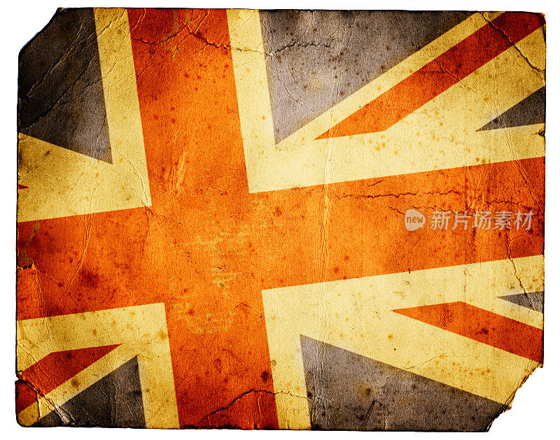 枯燥乏味的英国国旗