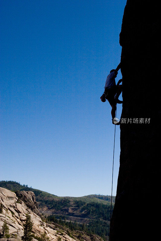 登山者轮廓