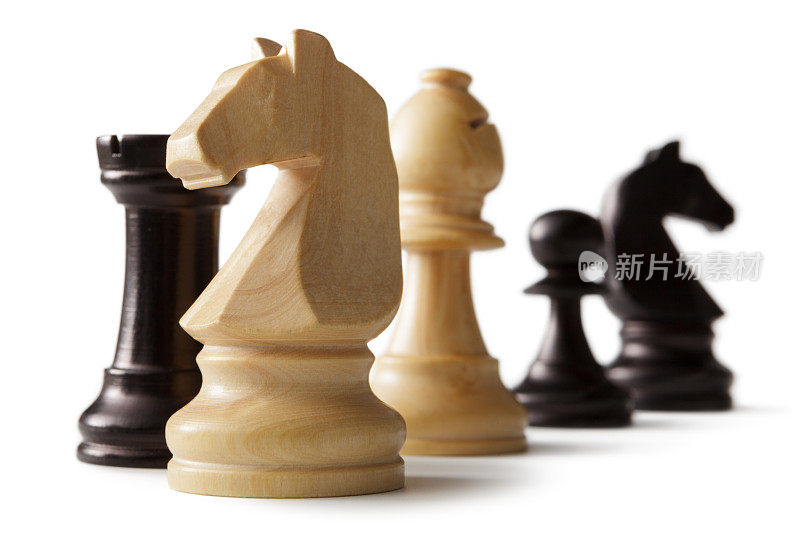 国际象棋:骑士，主教，车和卒