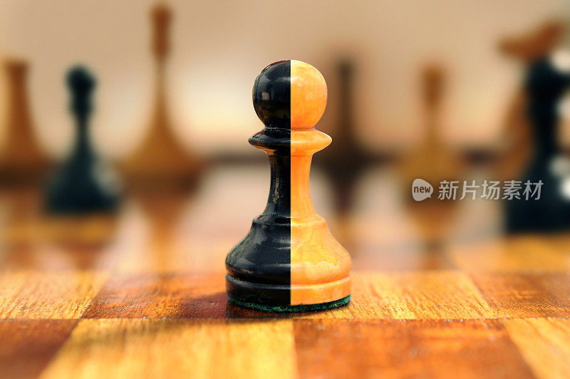 合并后的国际象棋棋子