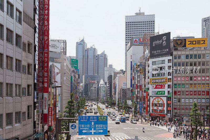 日本东京新宿市景