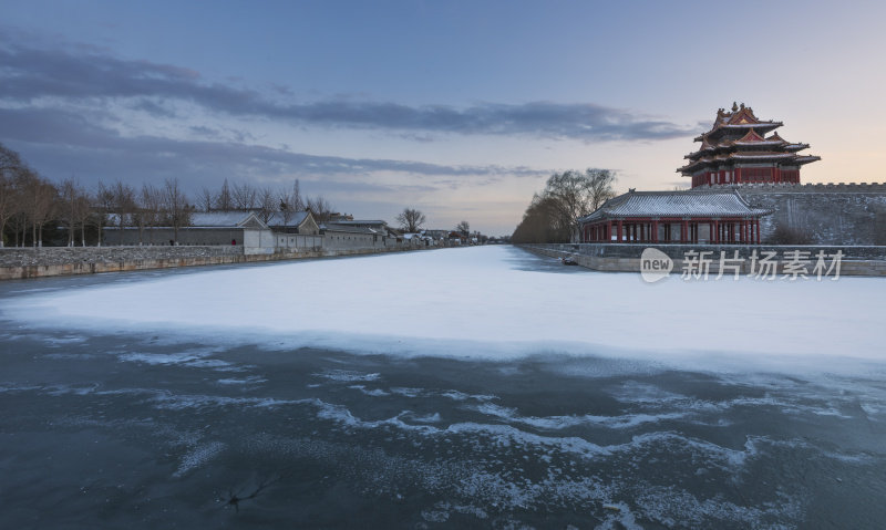 雪中的紫禁城——中国北京