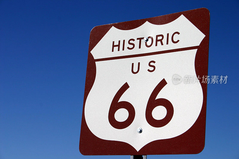 历史悠久的66号公路标志