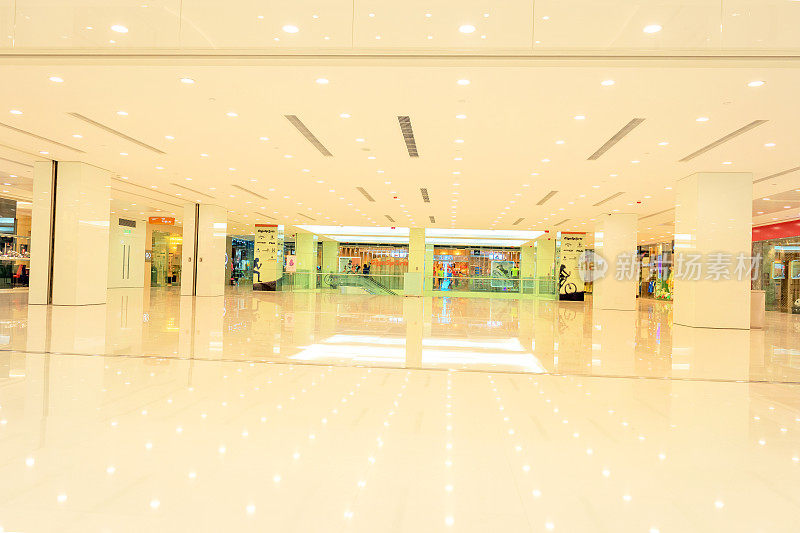 空旷的购物中心活动大厅香港，中国，南亚