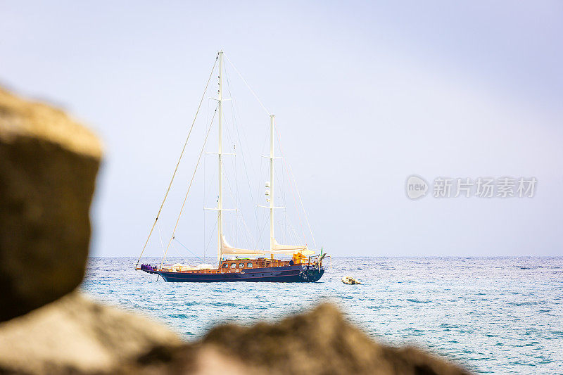 美丽的海景。迷人的海景。西西里。意大利。