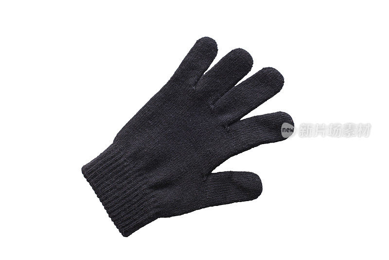 冬天的黑色手套