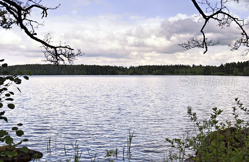 瑞典乌普萨拉县索德福斯附近的湖