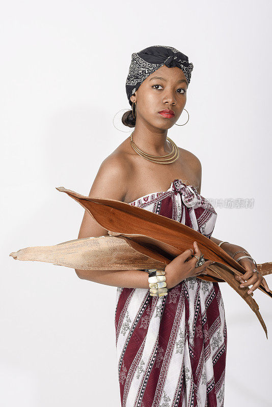 非洲女性Mode时尚美的概念