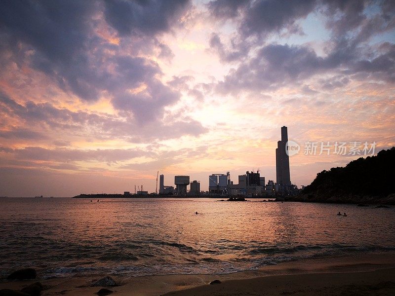 香港南丫岛的日落