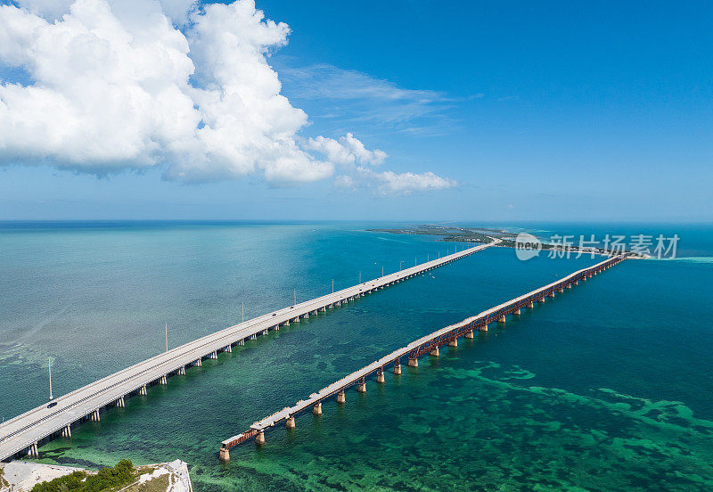 海外公路-佛罗里达群岛航拍全景