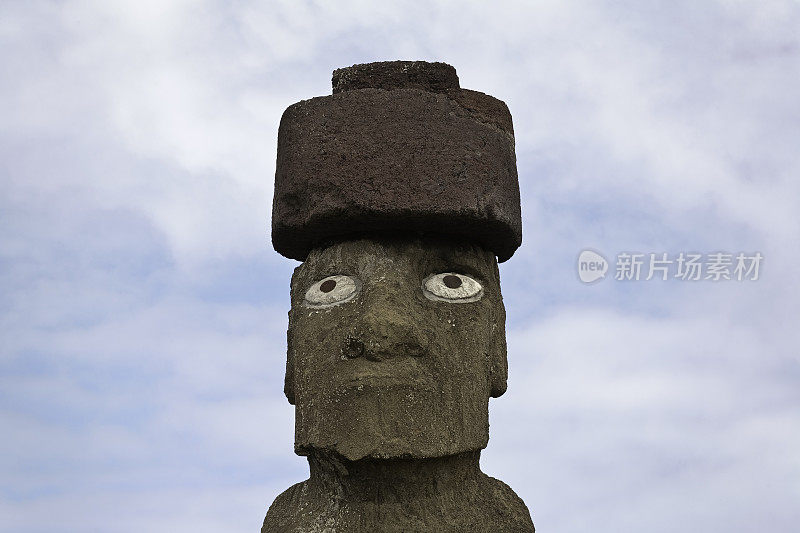 汉加罗阿的摩埃石像被完全修复