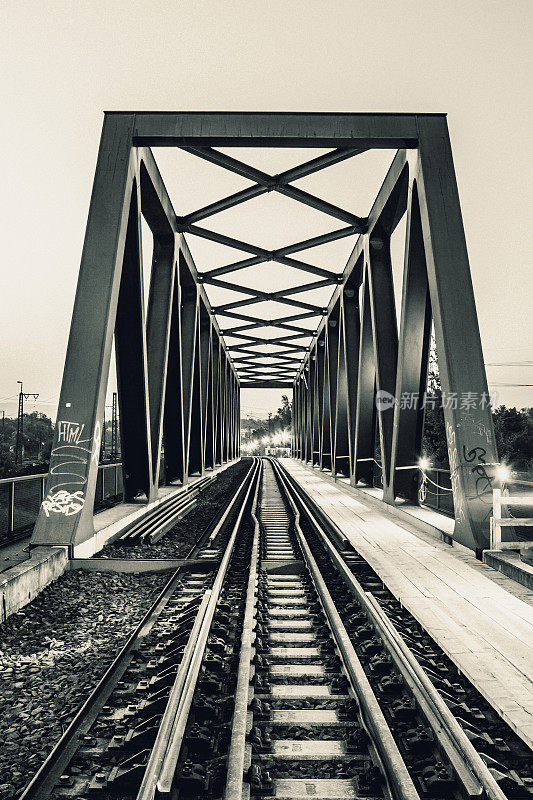 钢桥，铁路轨道