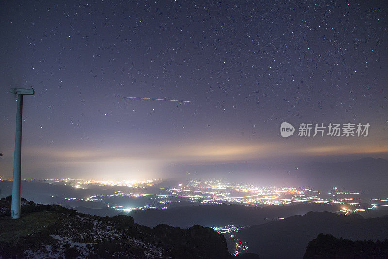 风车星系晚上