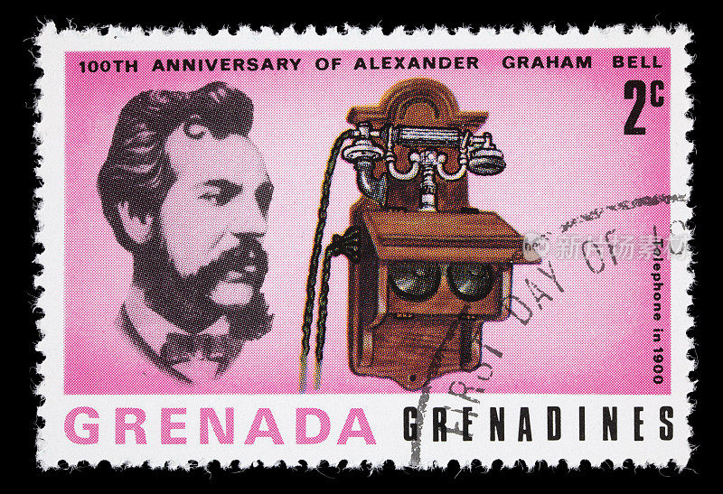 贝尔和1900年的电话邮票