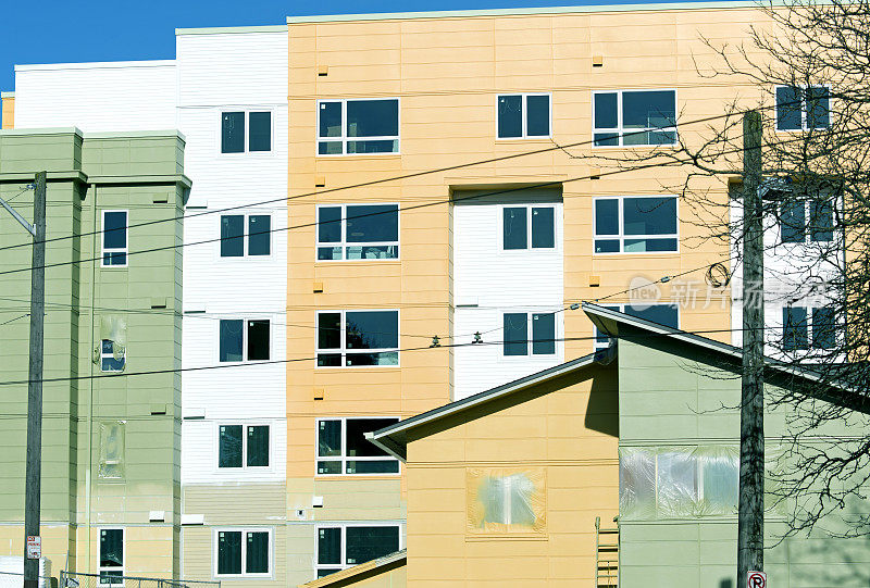 在华盛顿州西雅图为低收入者建造的新建筑