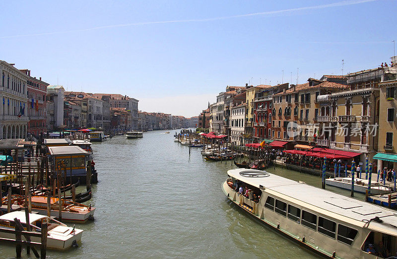 威尼斯-大运河上的汽艇