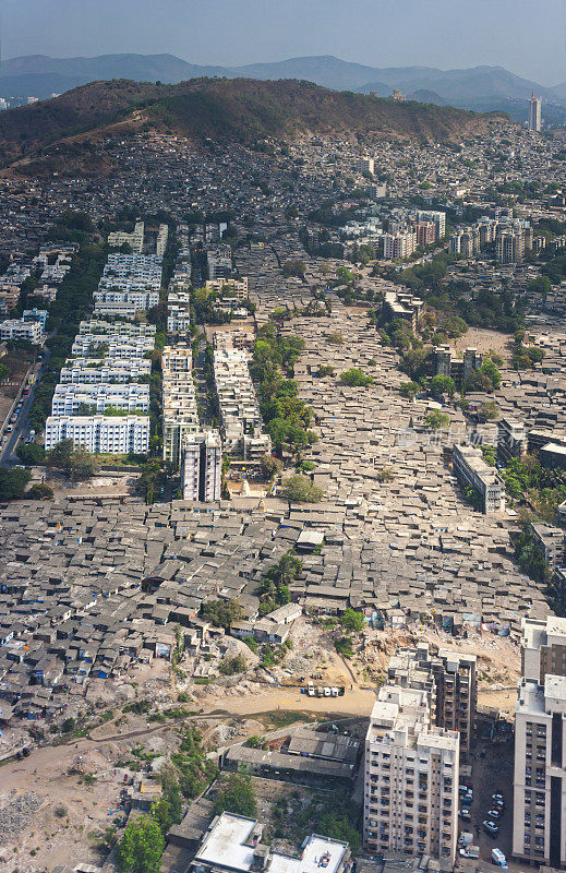 孟买贫民窟鸟瞰图
