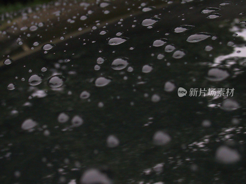 黑色的雨滴