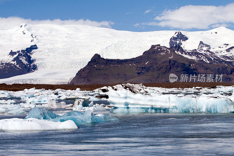 在冰岛Jokulsarlon