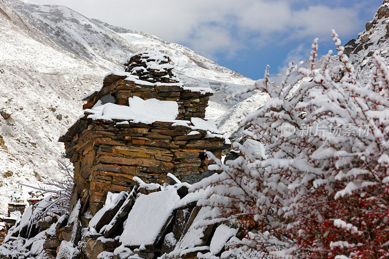 Manaslu。珠峰电路。尼泊尔的动机。