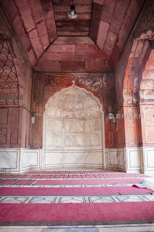 印度旧德里的贾玛清真寺