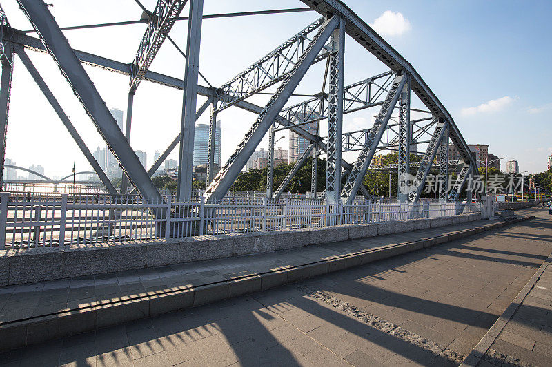 中国广州的钢桥