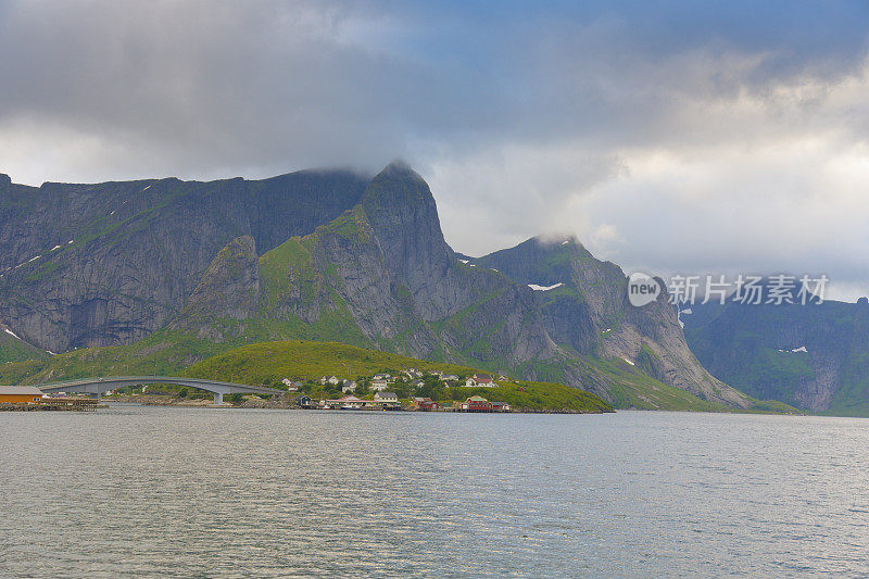 挪威罗浮敦群岛全景，日落美景