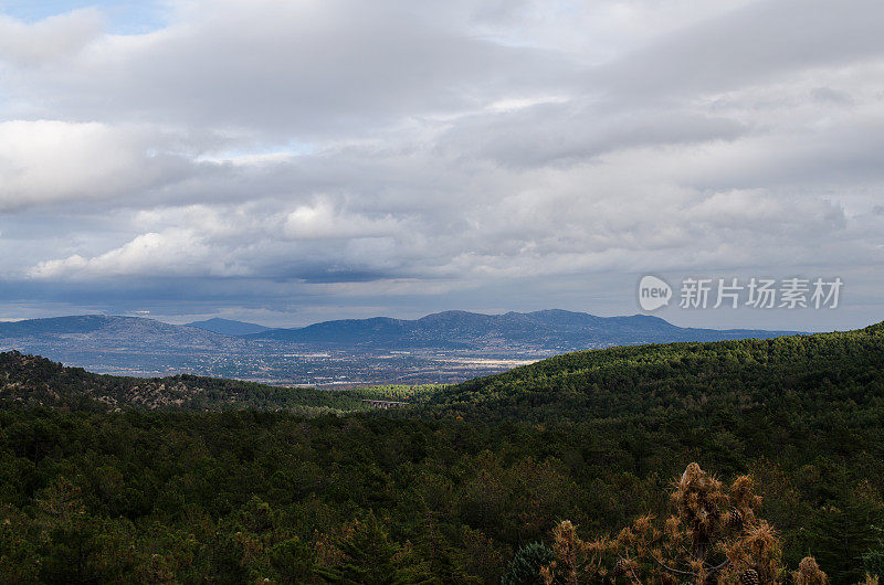 空中鸟瞰城市景观