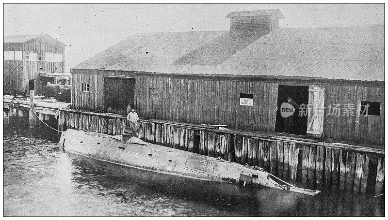 来自美国海军和陆军的古董历史照片:荷兰潜艇鱼雷艇