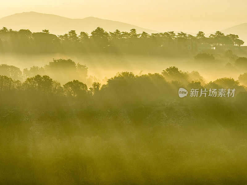 意大利托斯卡纳和翁布里亚地区