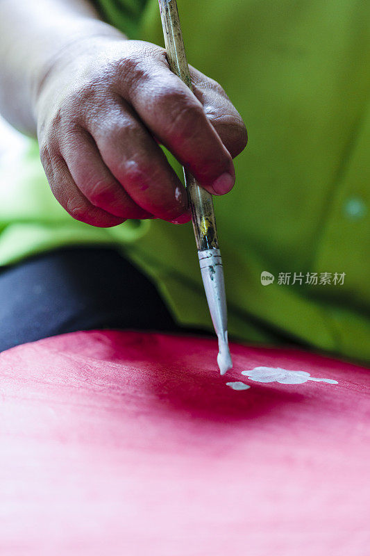 泰国清迈的雨伞工厂