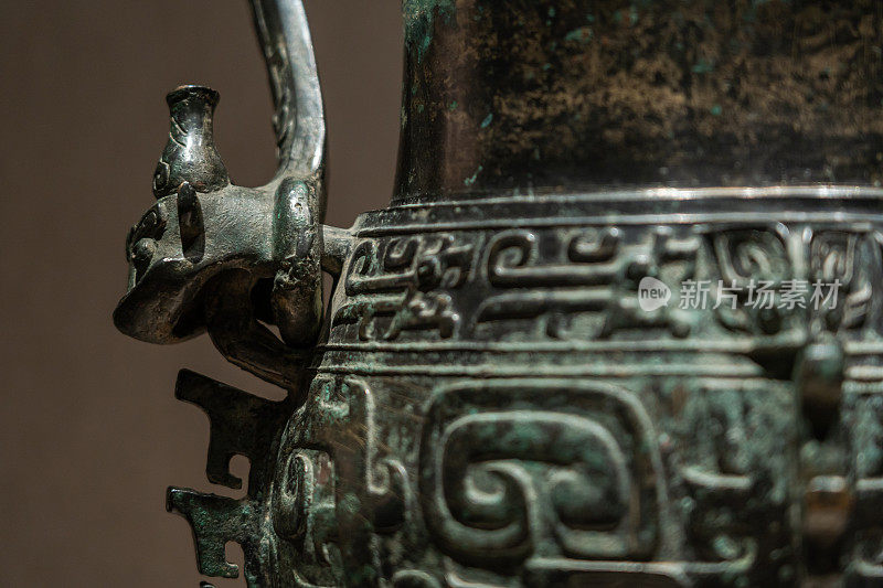 中国古代青铜游(容器)特写