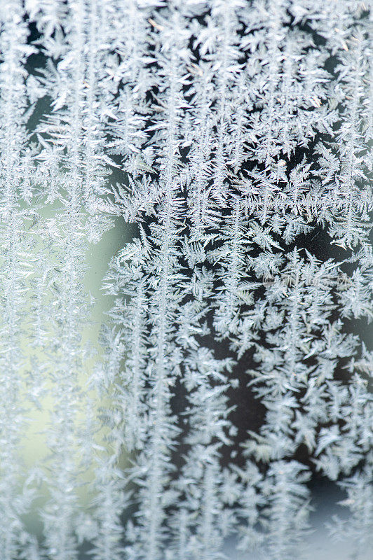 结霜的冰晶体背景