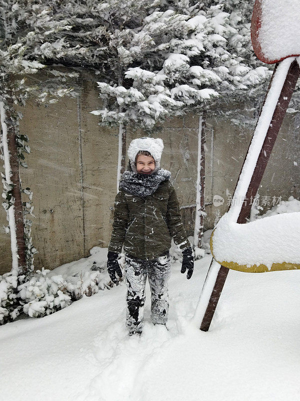 下雪的一天很有趣