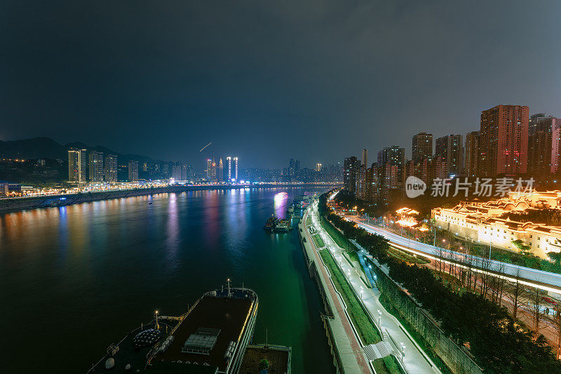 重庆河滨夜景