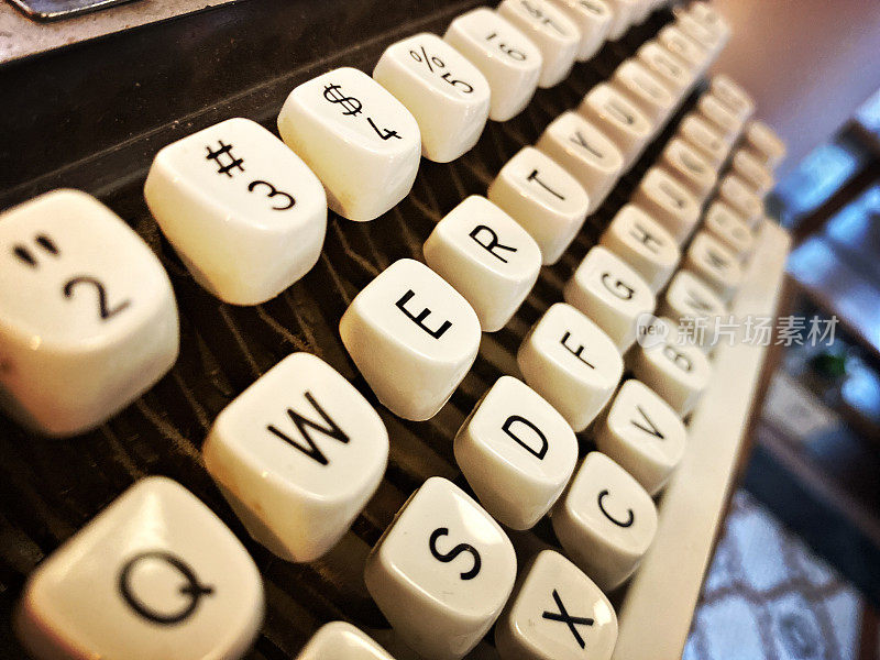 旧打字机键