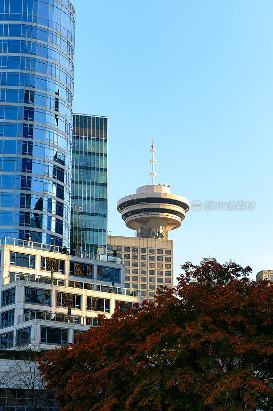 温哥华市中心的景色，BC