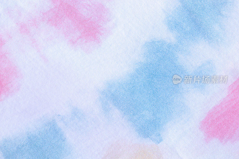 扎染shibori无缝图案。水彩画抽象结构。关闭了。