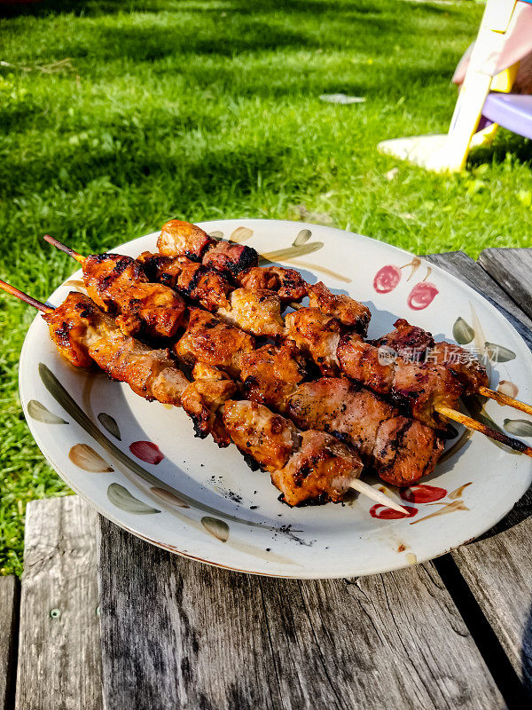 猪肉烤肉串