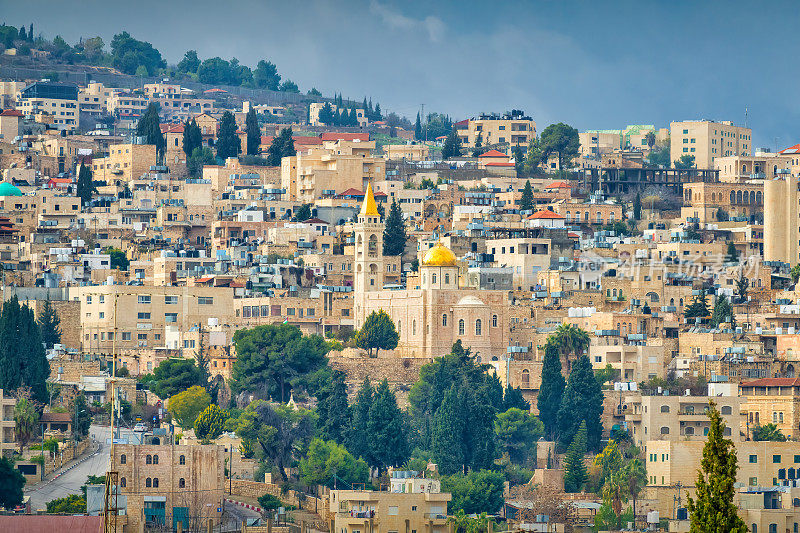 伯利恒城市景观巴勒斯坦以色列
