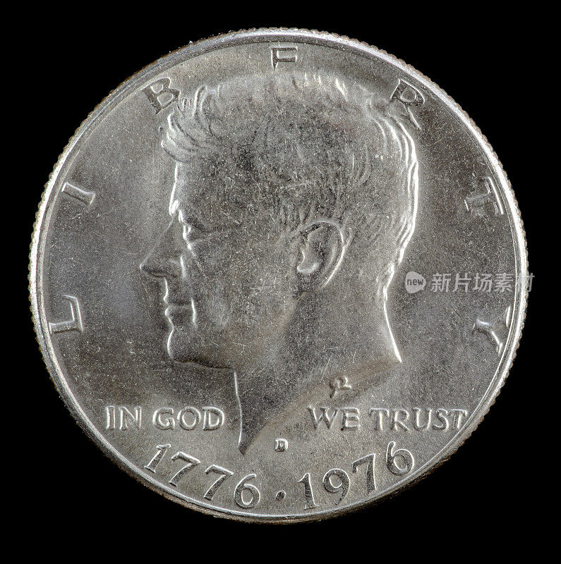 肯尼迪美国半元，1976年200周年纪念版。