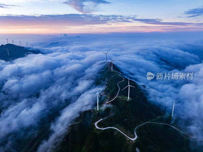 风动力云海日出